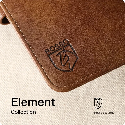 Rosso Element Samsung Galaxy Z Fold 8 Hoesje Book Case Wallet Bruin afbeelding 12
