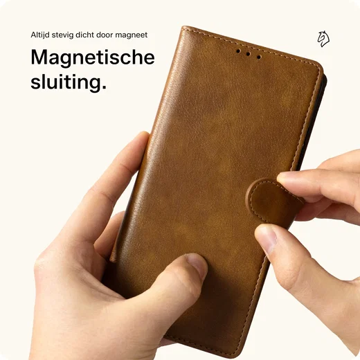 Rosso Element Samsung Galaxy Z Fold 8 Hoesje Book Case Wallet Bruin afbeelding 6