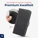 Rosso Deluxe Samsung Galaxy S26 FE Hoesje Echt Leer Book Case Zwart afbeelding 4