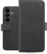 Rosso Deluxe Samsung Galaxy S26 FE Hoesje Echt Leer Book Case Zwart afbeelding 2