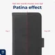 Rosso Deluxe Samsung Galaxy S26 FE Hoesje Echt Leer Book Case Zwart afbeelding 8