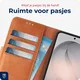 Rosso Deluxe Samsung Galaxy S26 FE Hoesje Echt Leer Book Case Bruin afbeelding 4