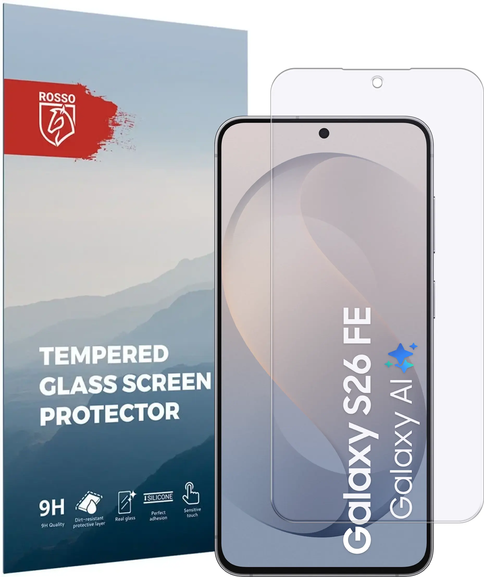 Rosso Samsung Galaxy S26 FE 9H Tempered Glass Screen Protector afbeelding 1