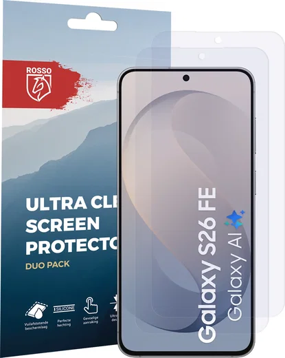 Rosso Samsung Galaxy S26 FE Screen Protector Case Friendly Folie Duo Pack afbeelding 9