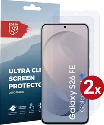 Rosso Samsung Galaxy S26 FE Screen Protector Case Friendly Folie Duo Pack afbeelding