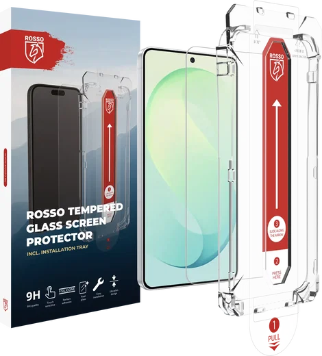Rosso Samsung Galaxy S26 FE Tempered Glass met Installatietray Dust Removal afbeelding 1