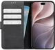 Rosso Deluxe Apple iPhone 18 Pro Hoesje Echt Leer Book Case Zwart