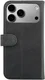 Rosso Deluxe Apple iPhone 18 Pro Max Hoesje Echt Leer Book Case Zwart afbeelding 2
