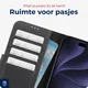 Rosso Deluxe Apple iPhone 18 Pro Max Hoesje Echt Leer Book Case Zwart afbeelding 4