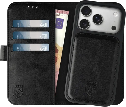 Rosso Element Uitneembaar 2-in-1 Apple iPhone 18 Pro Hoesje Zwart afbeelding 1