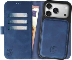 Rosso Element Uitneembaar 2-in-1 Apple iPhone 18 Pro Hoesje Blauw afbeelding