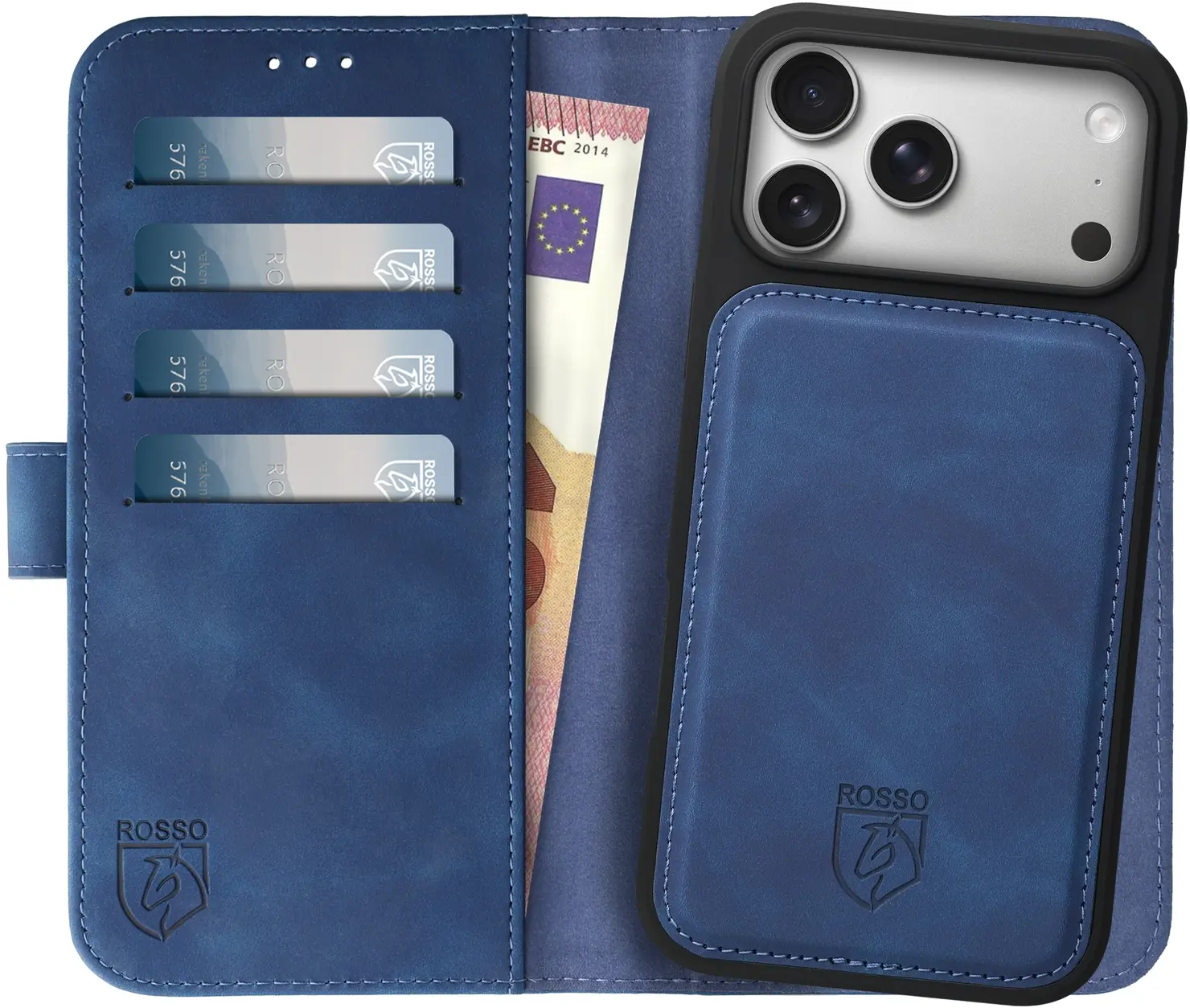 Rosso Element Uitneembaar 2-in-1 Apple iPhone 18 Pro Max Hoesje Blauw afbeelding 1