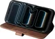 Rosso Elite iPhone 18 Pro Hoesje met MagSafe Book Case Echt Leer Bruin afbeelding 11