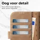 Rosso Elite iPhone 18 Pro Hoesje met MagSafe Book Case Echt Leer Licht bruin afbeelding 7