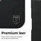 Rosso Elite iPhone 18 Pro Max Hoesje met MagSafe Book Case Echt Leer Zwart afbeelding 9