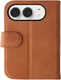 Rosso Deluxe Apple iPhone Duo Hoesje Echt Leer Book Case Bruin afbeelding 8
