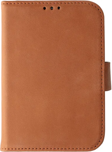 Rosso Deluxe Apple iPhone Duo Hoesje Echt Leer Book Case Bruin afbeelding 7