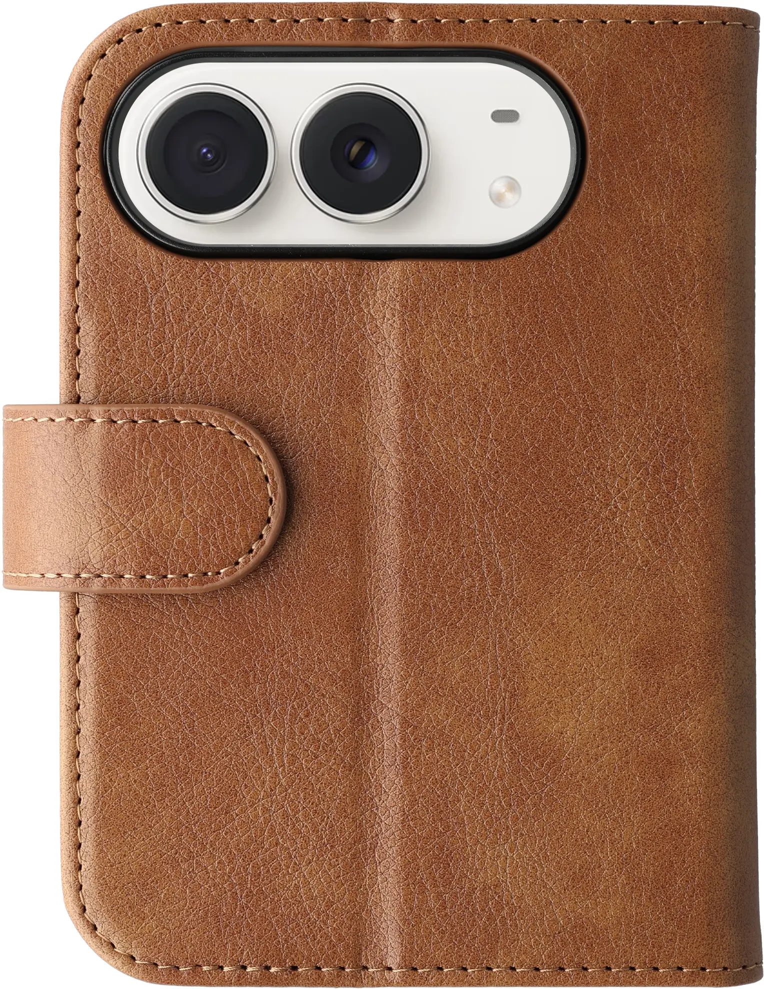 Rosso Element Apple iPhone Duo Hoesje Book Case Wallet Bruin afbeelding 1