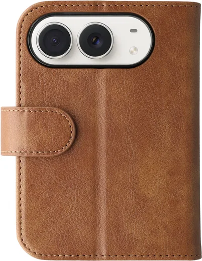 Rosso Element Apple iPhone Duo Hoesje Book Case Wallet Bruin afbeelding 1