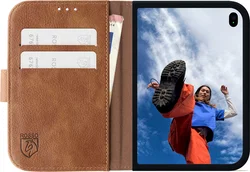 Rosso Element Apple iPhone Duo Hoesje Book Case Wallet Bruin afbeelding