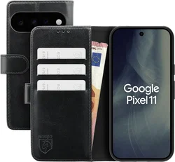 Rosso Element Google Pixel 11 Hoesje Book Case Wallet Zwart afbeelding