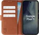 Rosso Deluxe Google Pixel 11 Hoesje Echt Leer Book Case Bruin