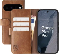 Rosso Element Google Pixel 11 Pro Hoesje Book Case Wallet Bruin afbeelding