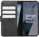 Rosso Deluxe Google Pixel 11 Pro XL Hoesje Echt Leer Book Case Zwart