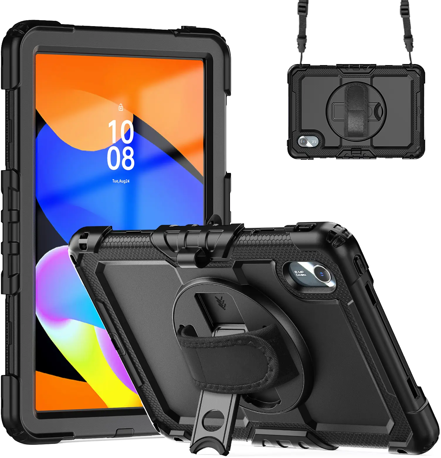Lenovo Idea Tab / K11 Gen 2 Hoes met Screen Protector en Handriem Zwart afbeelding 5