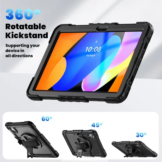 Lenovo Idea Tab / K11 Gen 2 Hoes met Screen Protector en Handriem Zwart afbeelding 9