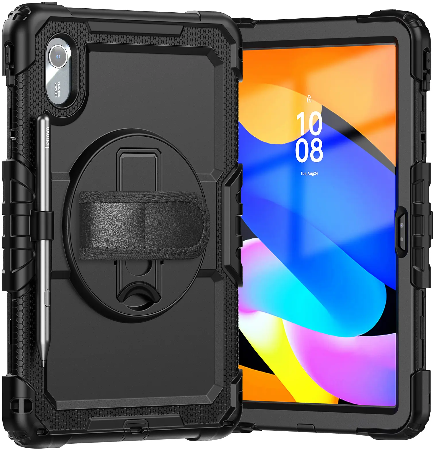 Lenovo Idea Tab / K11 Gen 2 Hoes met Screen Protector en Handriem Zwart afbeelding 6