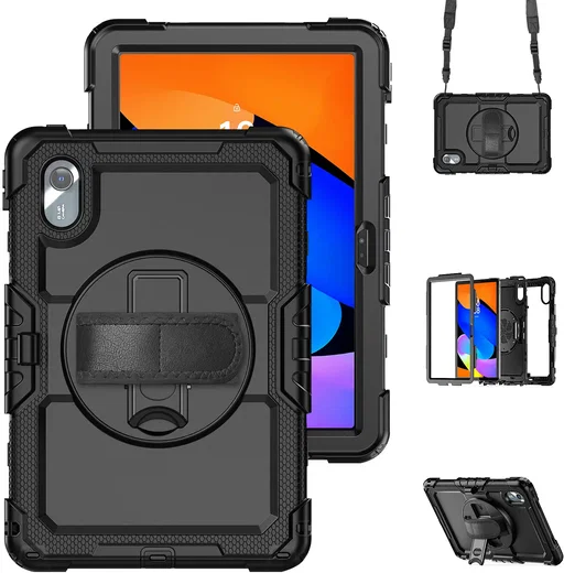 Lenovo Idea Tab / K11 Gen 2 Hoes met Screen Protector en Handriem Zwart afbeelding 13