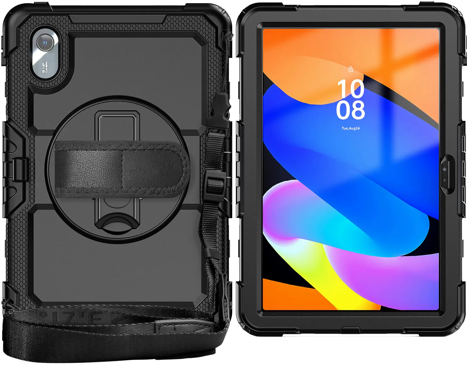 Lenovo Idea Tab / K11 Gen 2 Hoes met Screen Protector en Handriem Zwart afbeelding 4