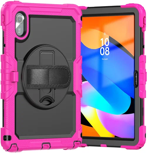 Lenovo Idea Tab / K11 Gen 2 Hoes met Screen Protector en Handriem Roze afbeelding 7