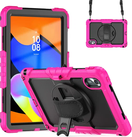 Lenovo Idea Tab / K11 Gen 2 Hoes met Screen Protector en Handriem Roze afbeelding 6