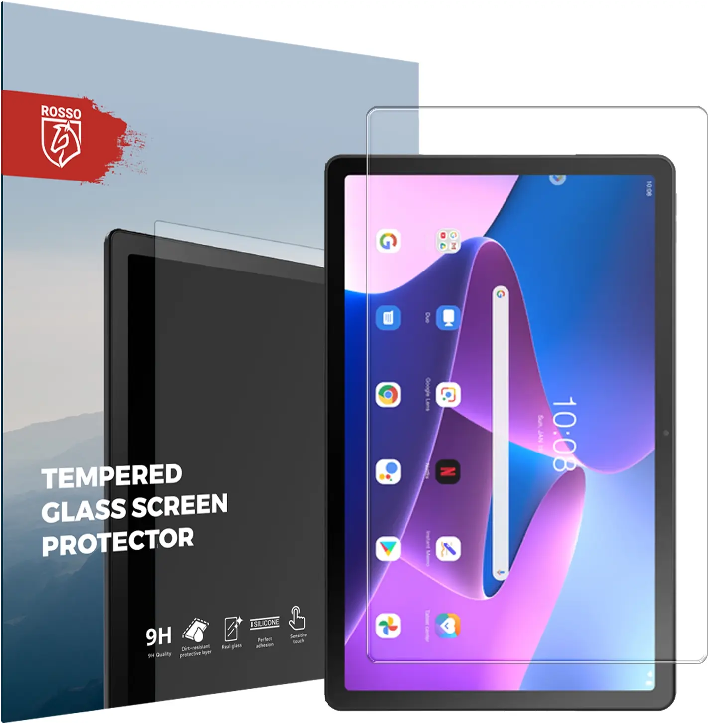Rosso Lenovo Tab M10 Gen 4 9H Tempered Glass Screen Protector afbeelding 1