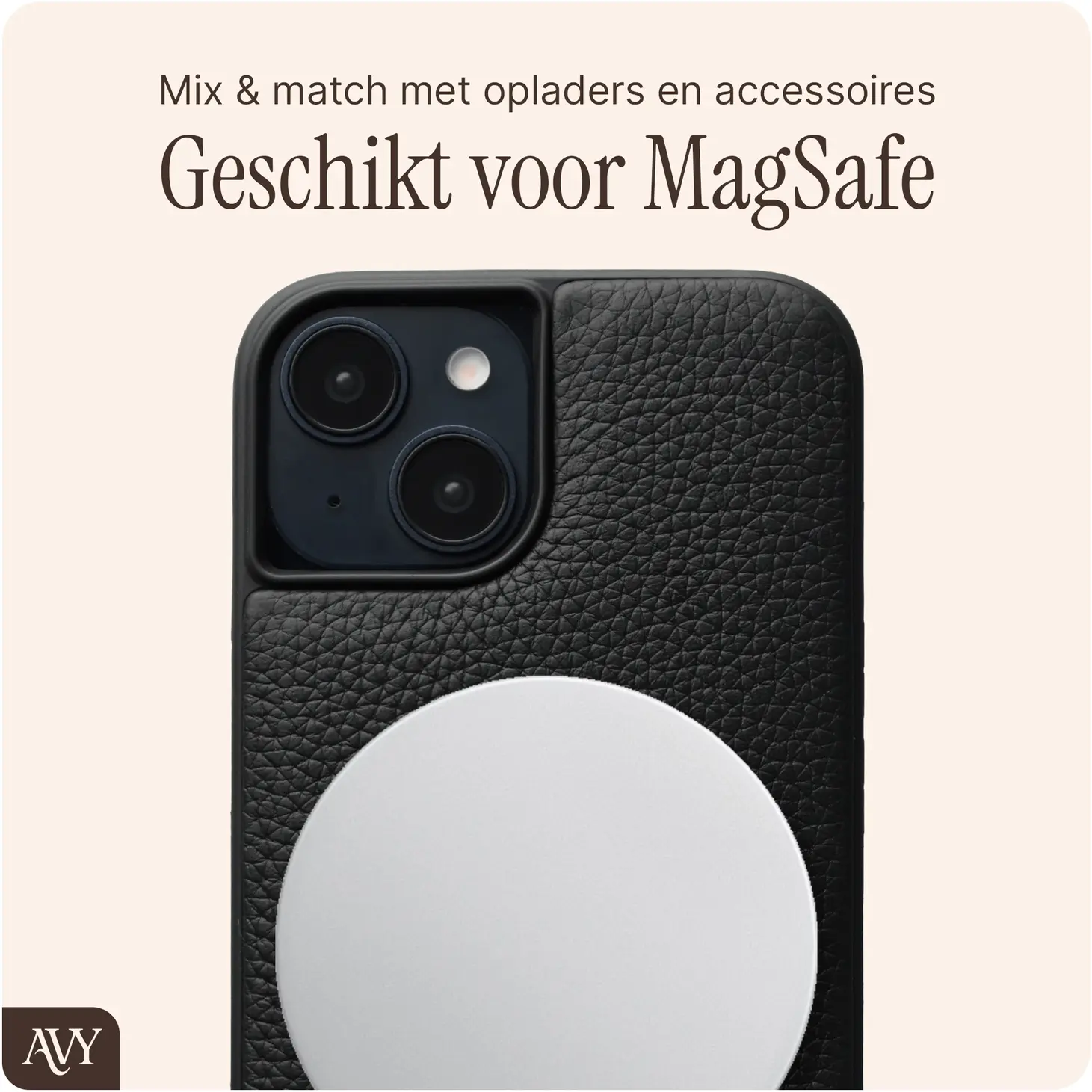 AVY Apple iPhone 15 - Essential Kit - Zwart - Rosario Gold Set afbeelding 7