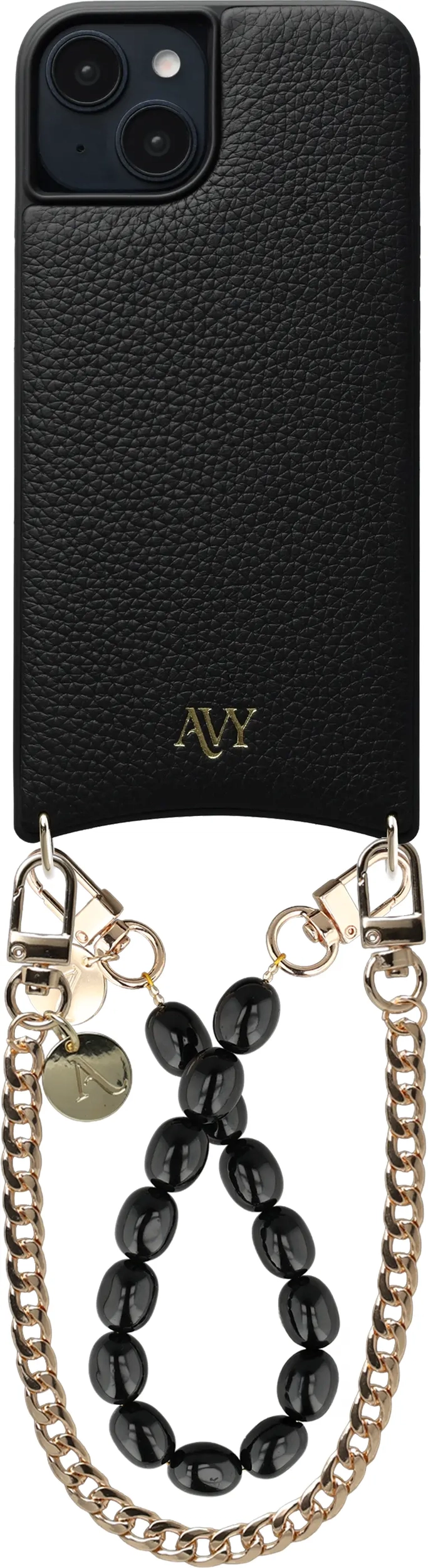 AVY Apple iPhone 15 - Essential Kit - Zwart - Rosario Gold Set afbeelding 1