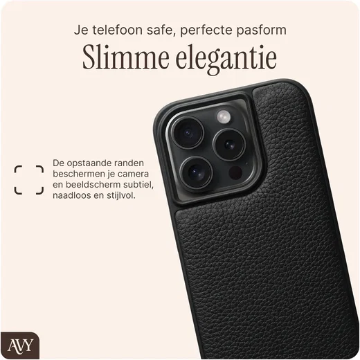 AVY Apple iPhone 15 Pro - Essential Kit - Zwart - Rosario Gold Set afbeelding 9