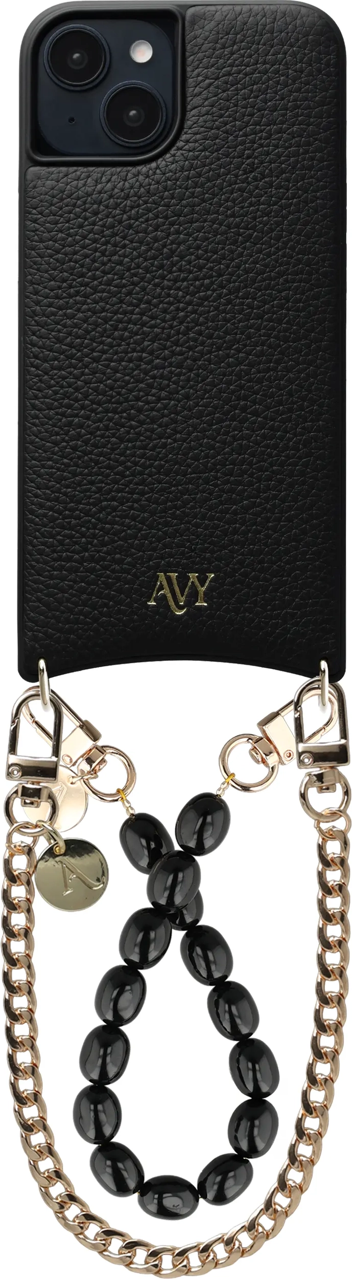 AVY Apple iPhone 14 / 13 - Essential Kit - Zwart - Rosario Gold Set afbeelding 1