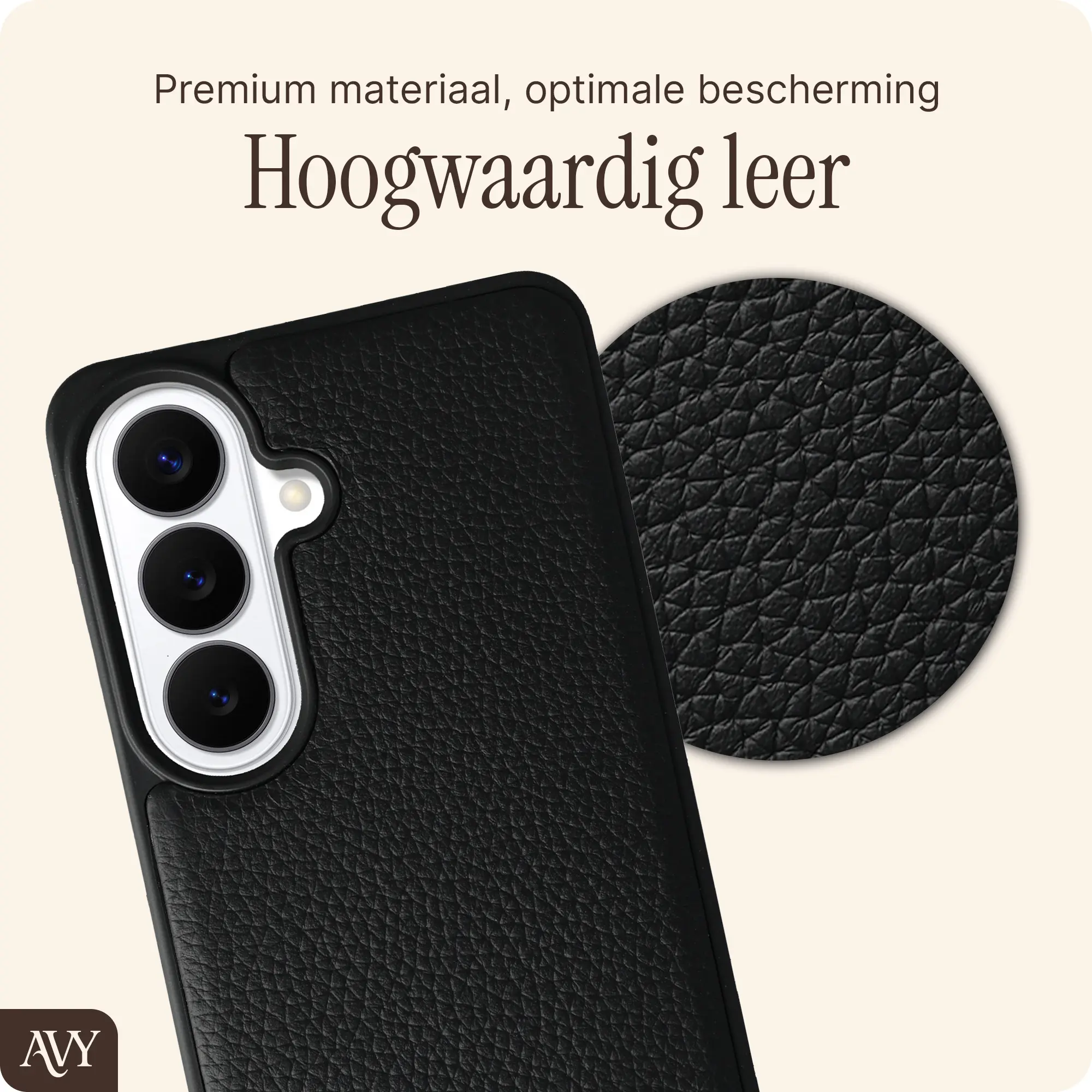 AVY Samsung Galaxy S26 - Essential Kit - Zwart - Rosario Gold Set afbeelding 5