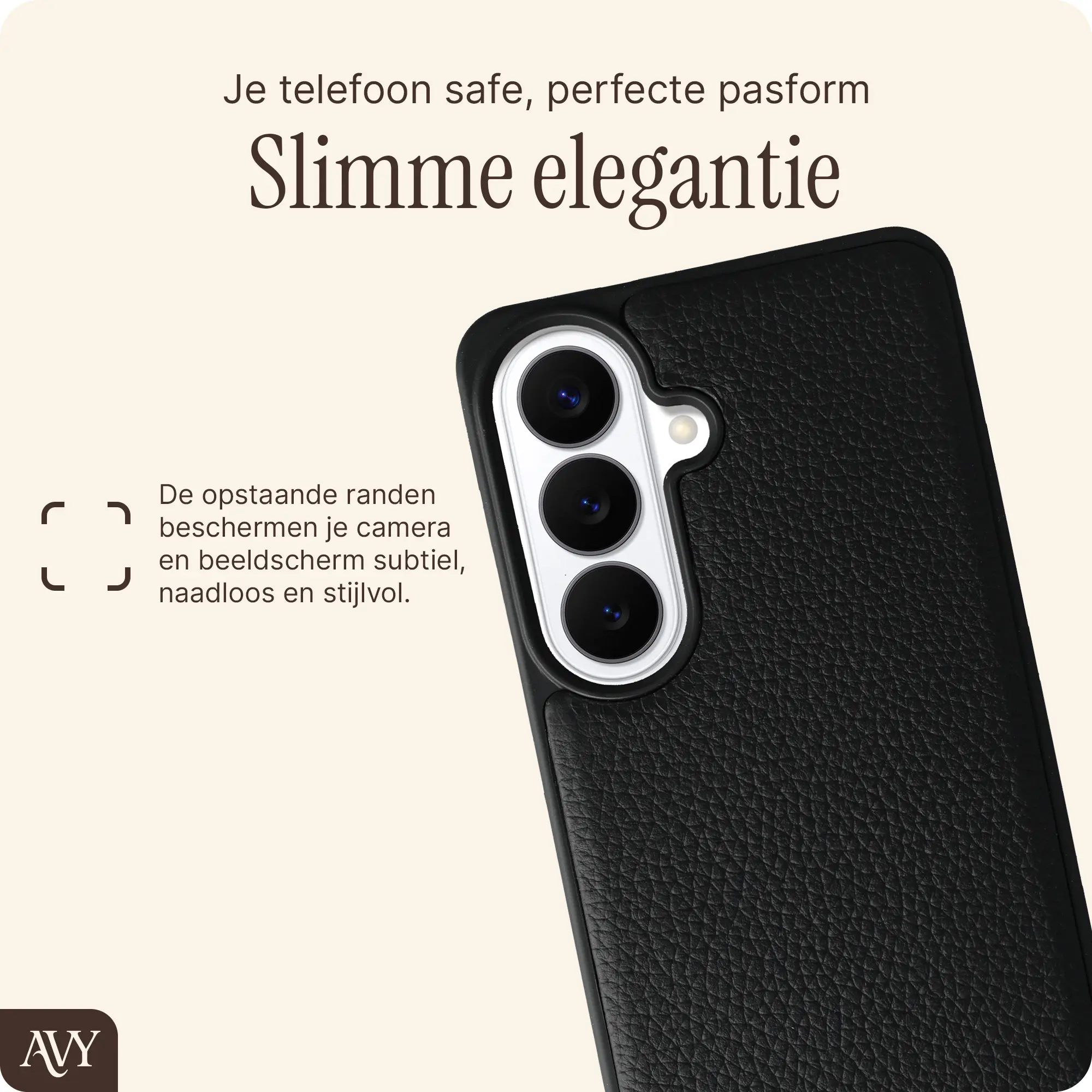 AVY Samsung Galaxy S26 - Essential Kit - Zwart - Rosario Gold Set afbeelding 8