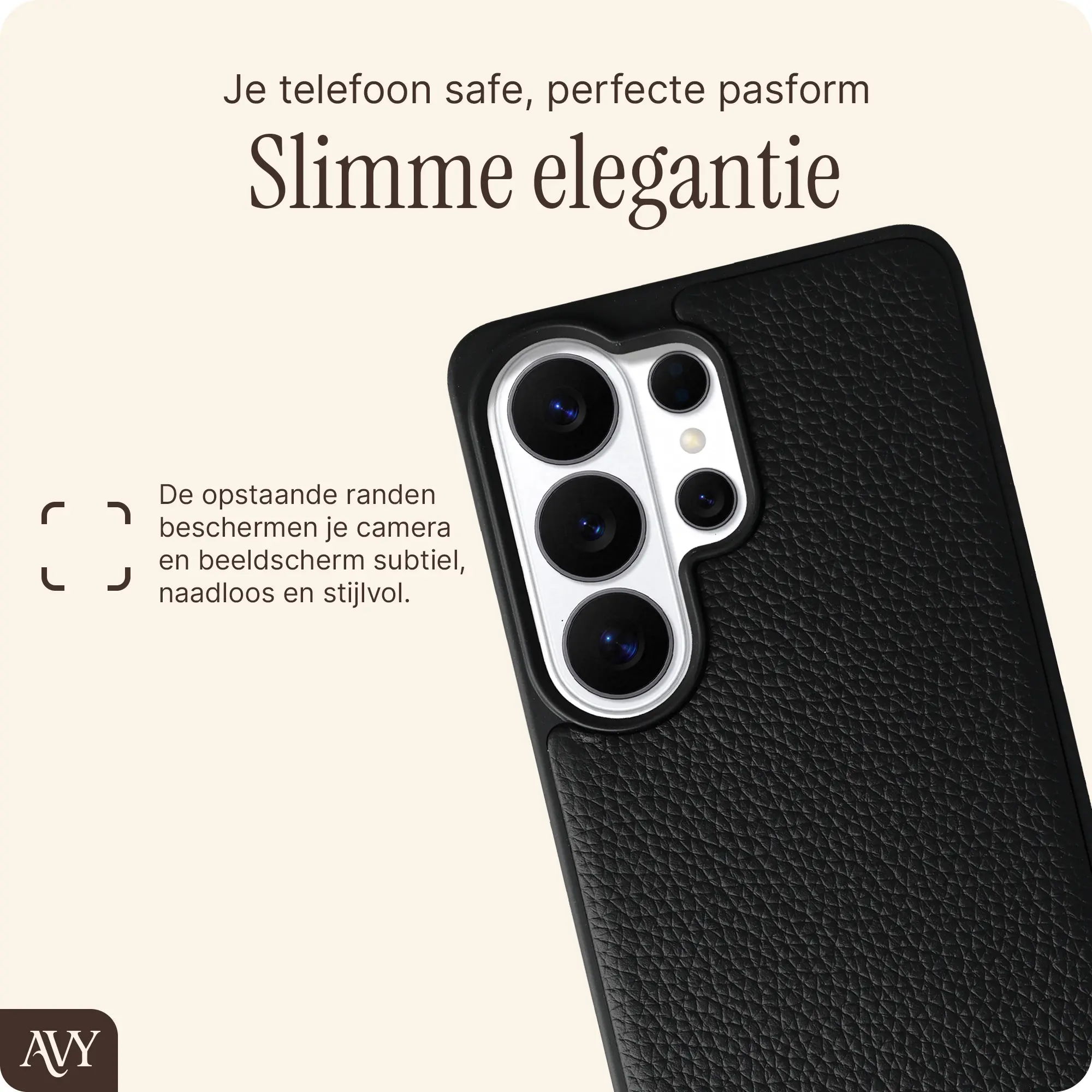 AVY Samsung Galaxy S26 Ultra - Essential Kit - Zwart - Rosario Gold Set afbeelding 8