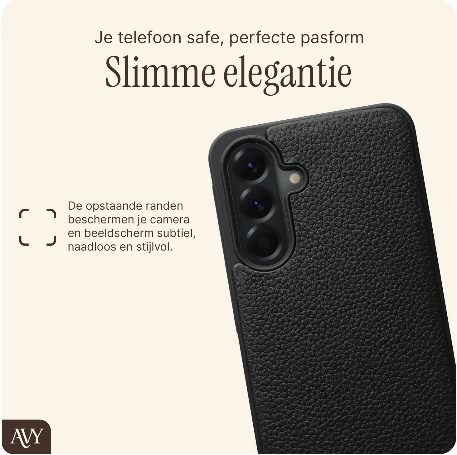 AVY Samsung Galaxy A56 - Essential Kit - Zwart - Rosario Gold Set afbeelding 7