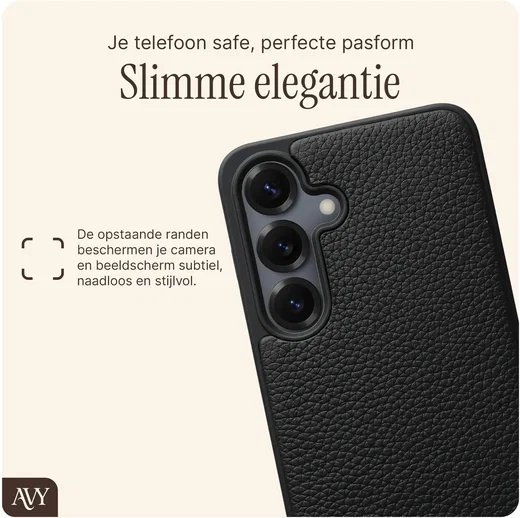 AVY Samsung S25 Plus / S24 Plus - Essential Kit - Zwart - Rosario Gold Set afbeelding 8