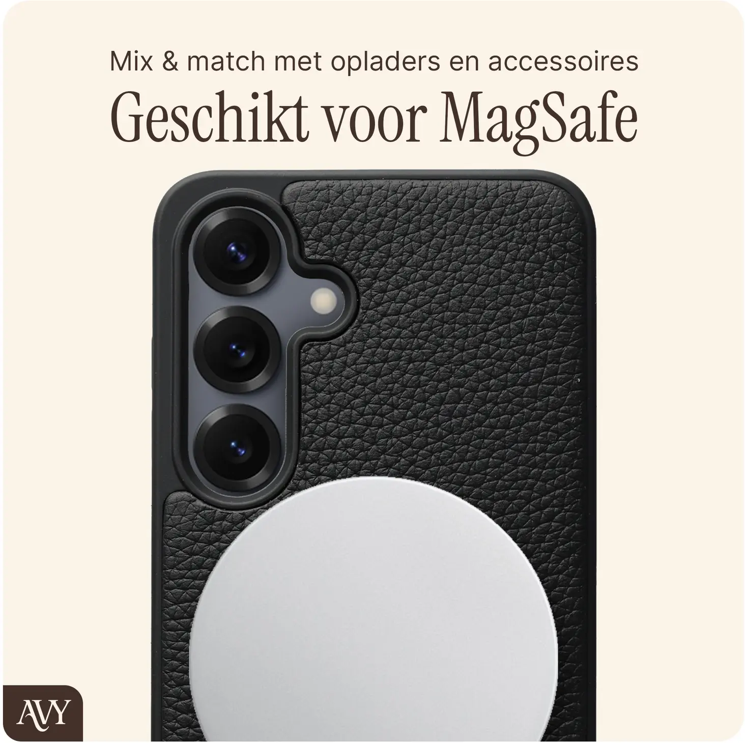 AVY Samsung S25 Plus / S24 Plus - Essential Kit - Zwart - Rosario Gold Set afbeelding 5