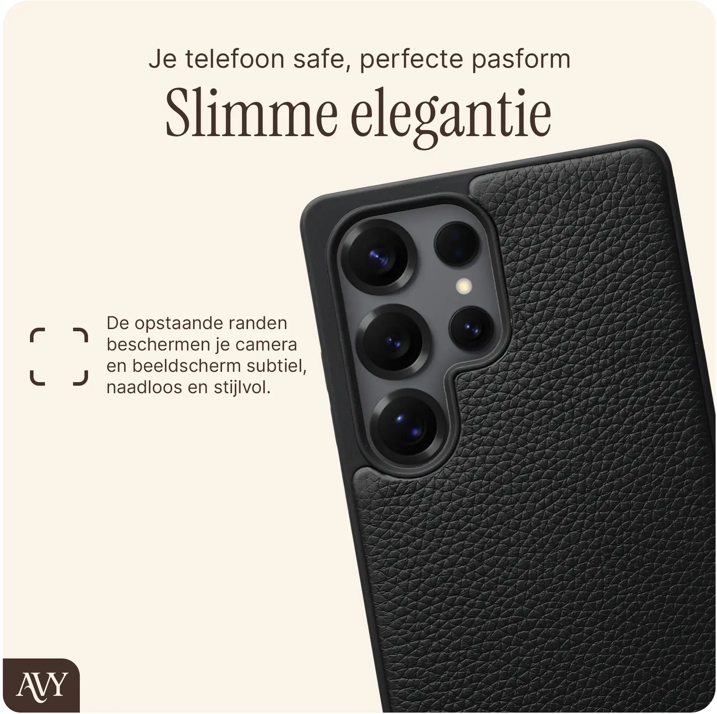 AVY Samsung Galaxy S25 Ultra - Essential Kit - Zwart - Rosario Gold Set afbeelding 8