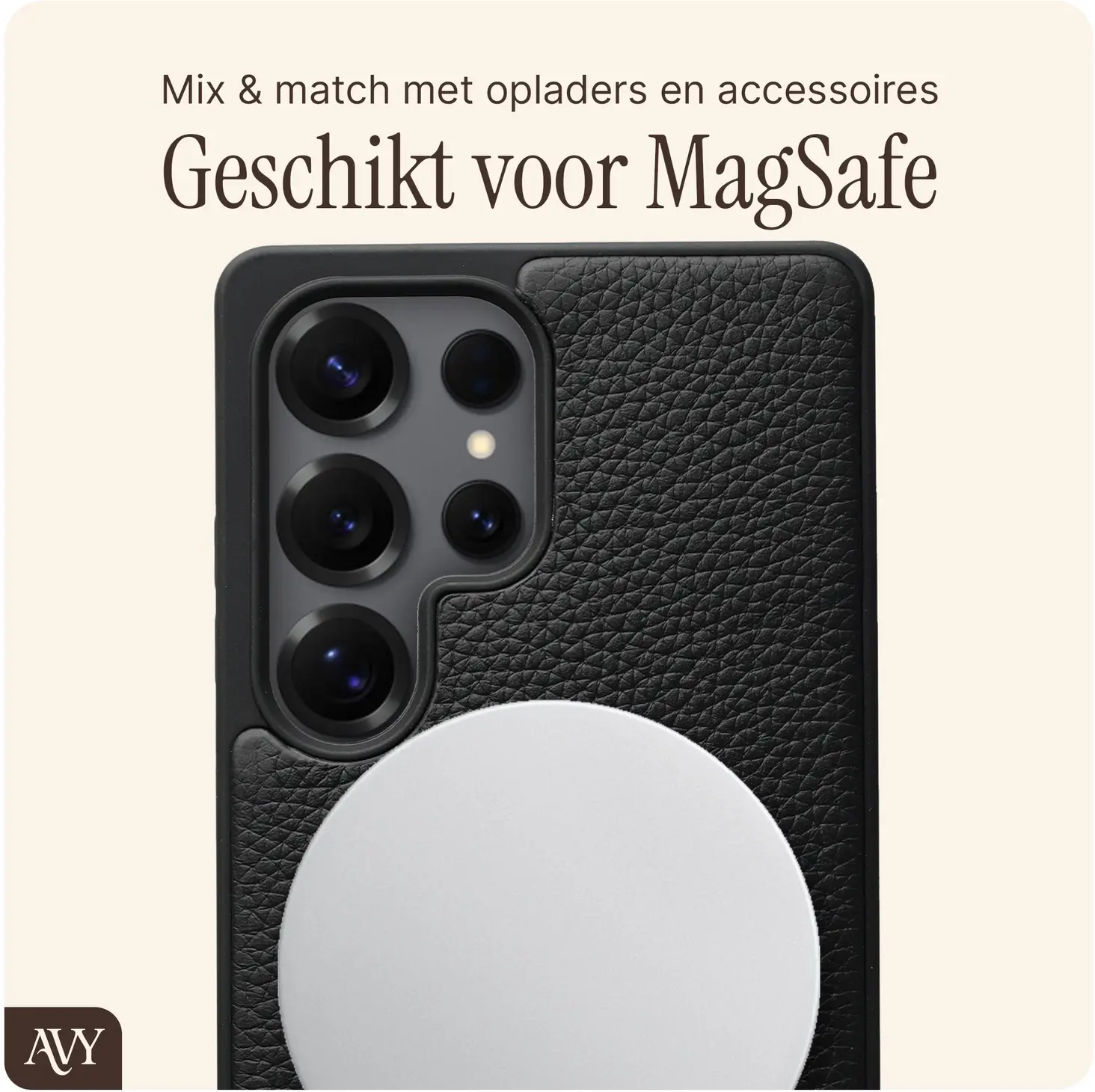 AVY Samsung Galaxy S25 Ultra - Essential Kit - Zwart - Rosario Gold Set afbeelding 6