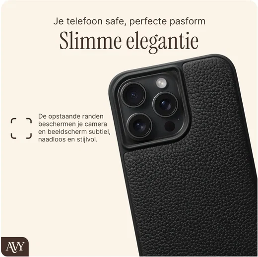 AVY Apple iPhone 15 Pro Max - Essential Kit - Zwart - Rosario Gold Set afbeelding 9