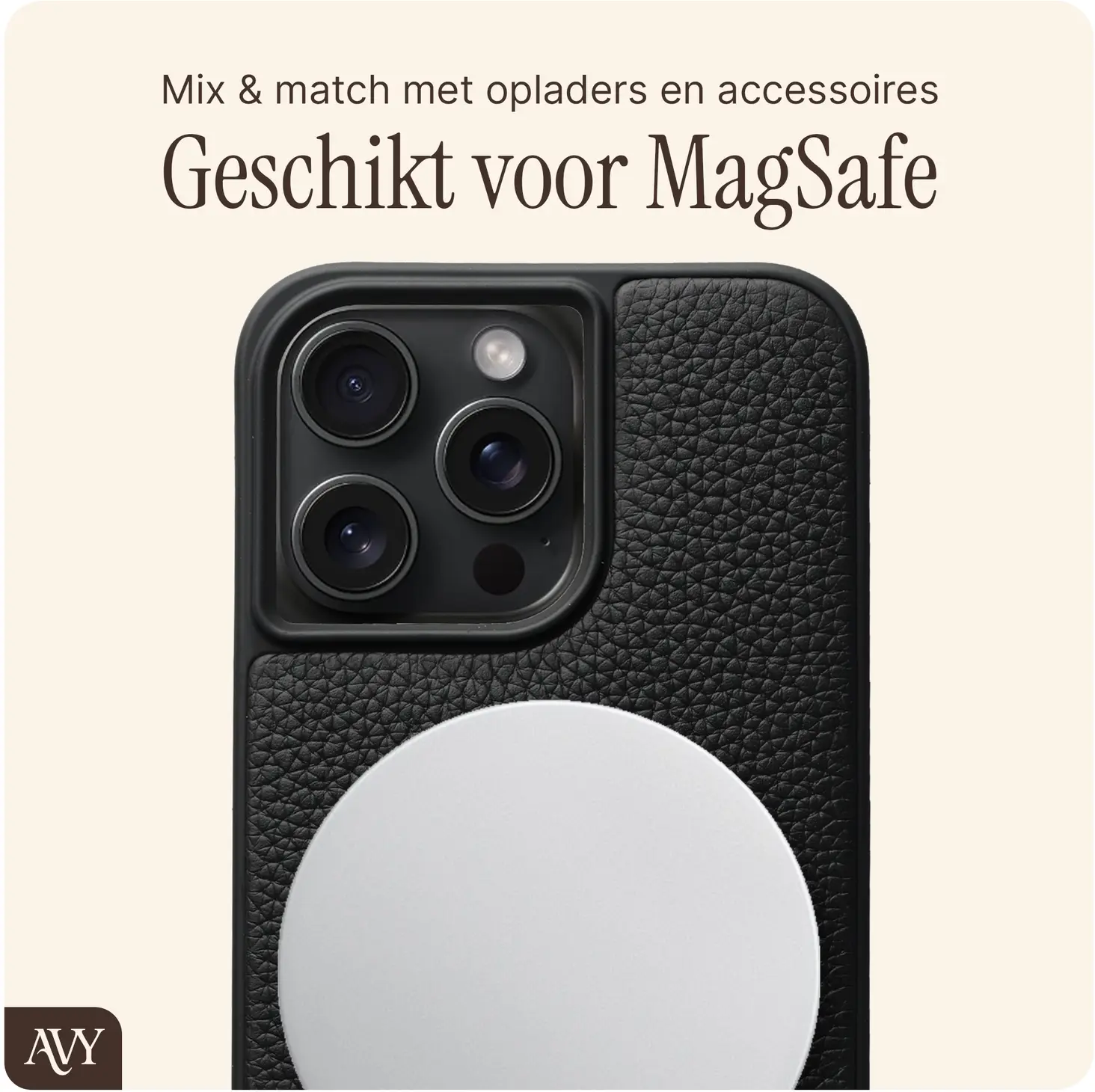 AVY Apple iPhone 15 Pro Max - Essential Kit - Zwart - Rosario Gold Set afbeelding 7